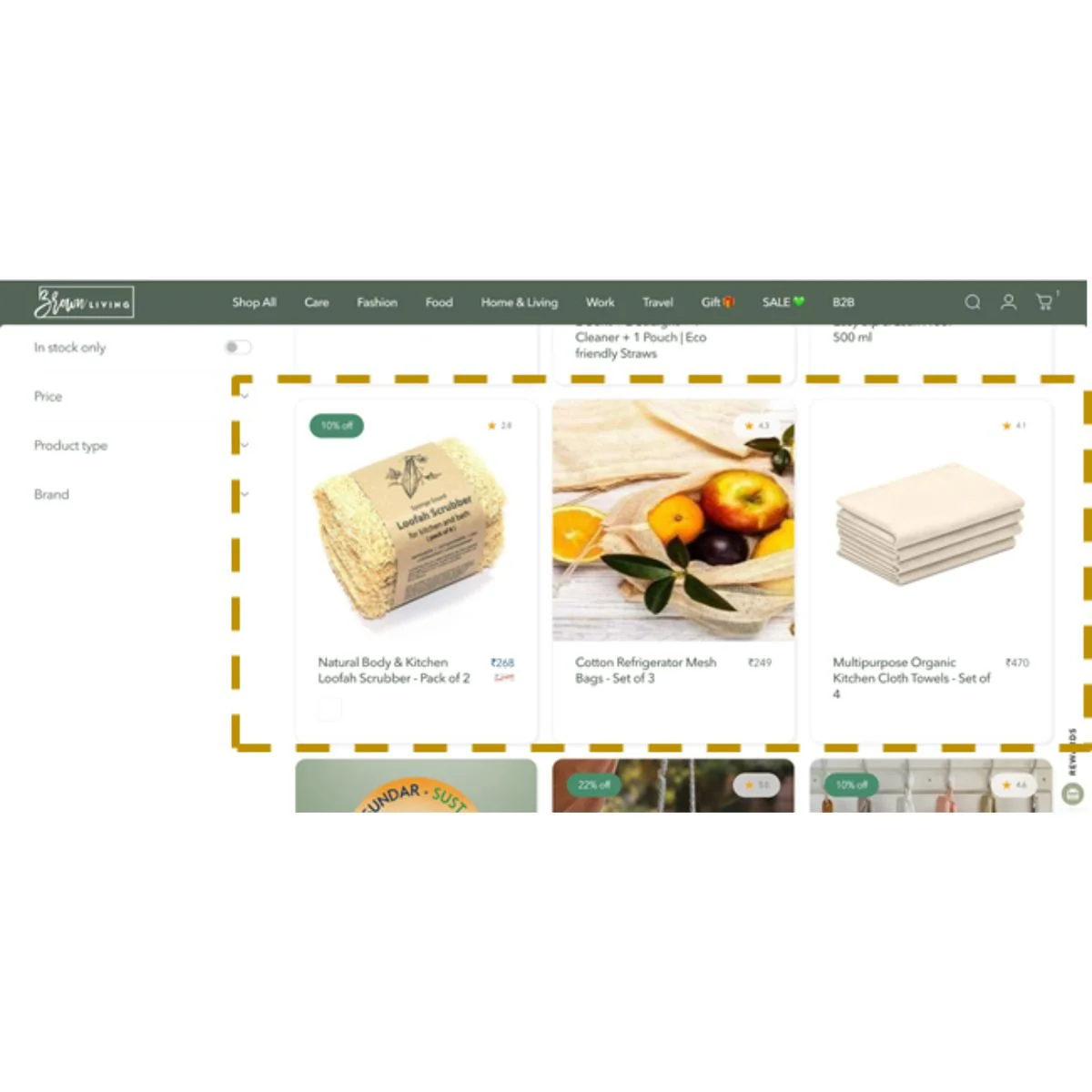 Featured Product on Sub Product Category Page - 3rd Row
