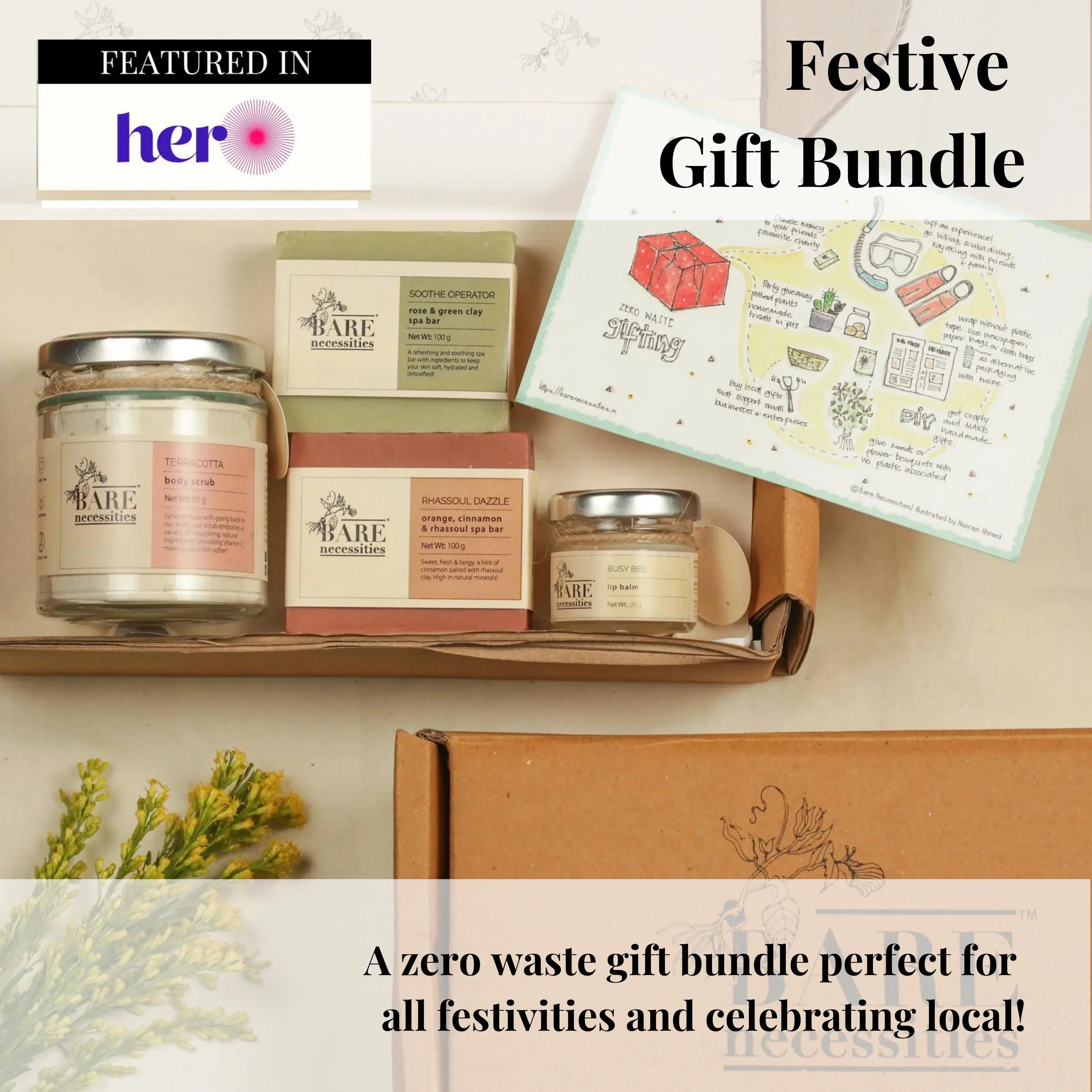Festive Gift Bundle- Handmade Soap, Organic Scrub and Lip Balm - Image 2