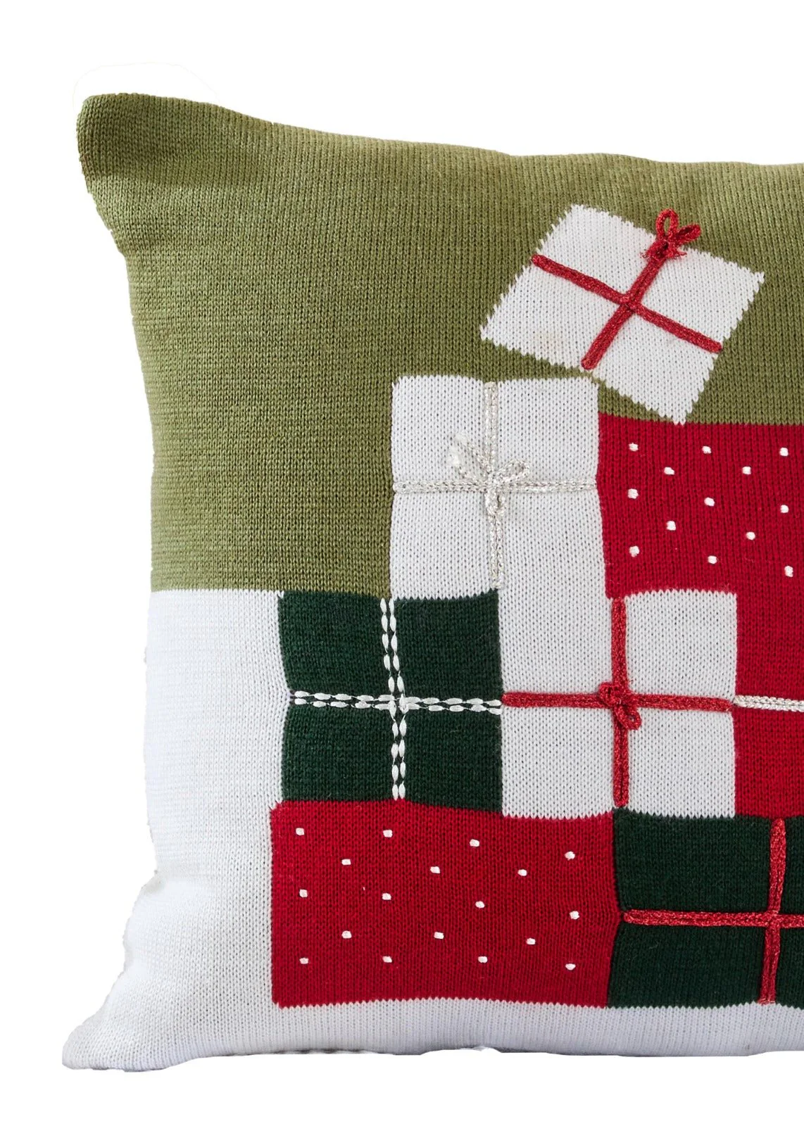 Festive Knit Bloom Cushion | Textured Decorative Cushion - Image 4