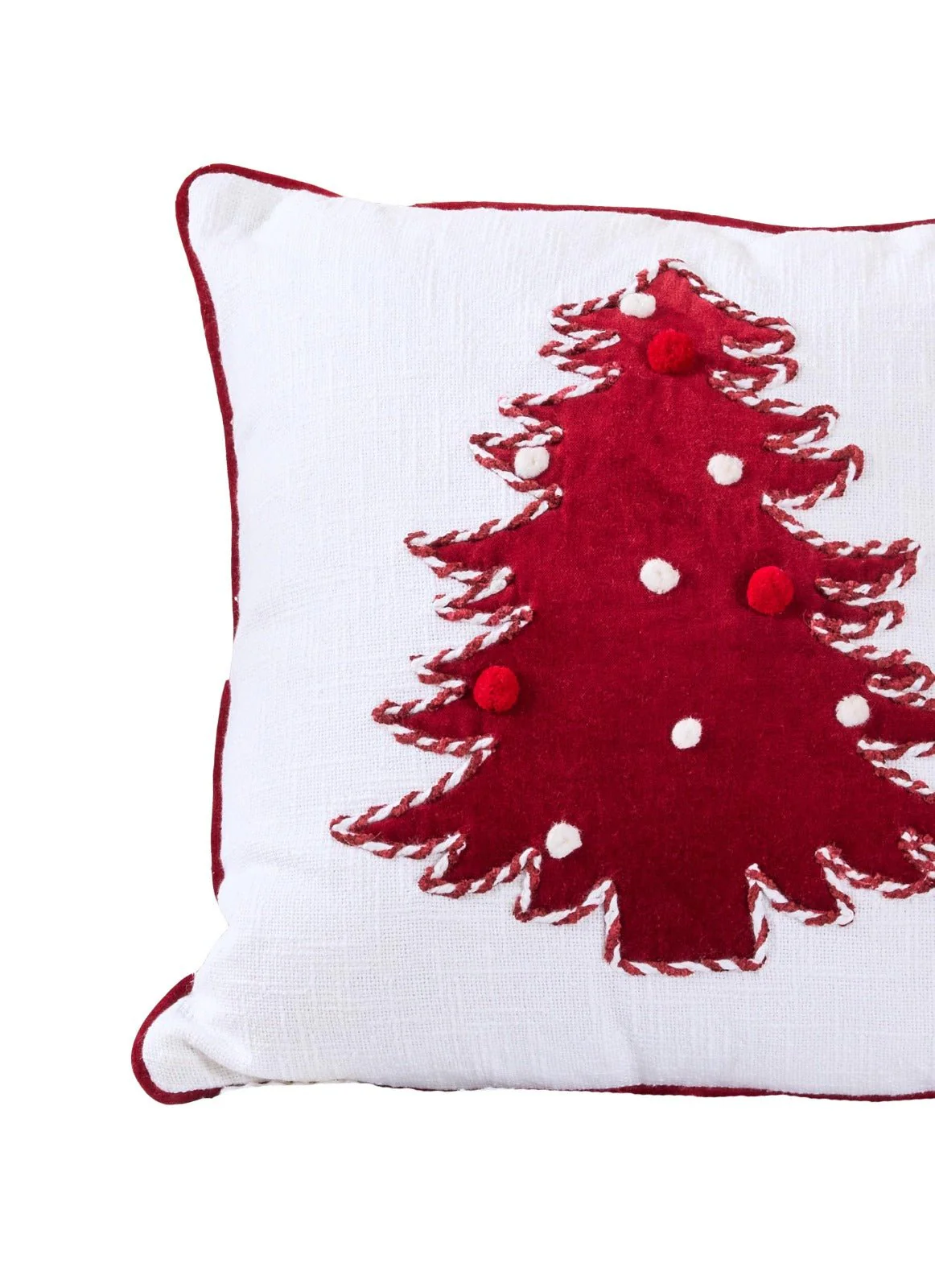 Festive Pine Charm Cushion | Holiday Inspired Decorative Cushion - Image 4