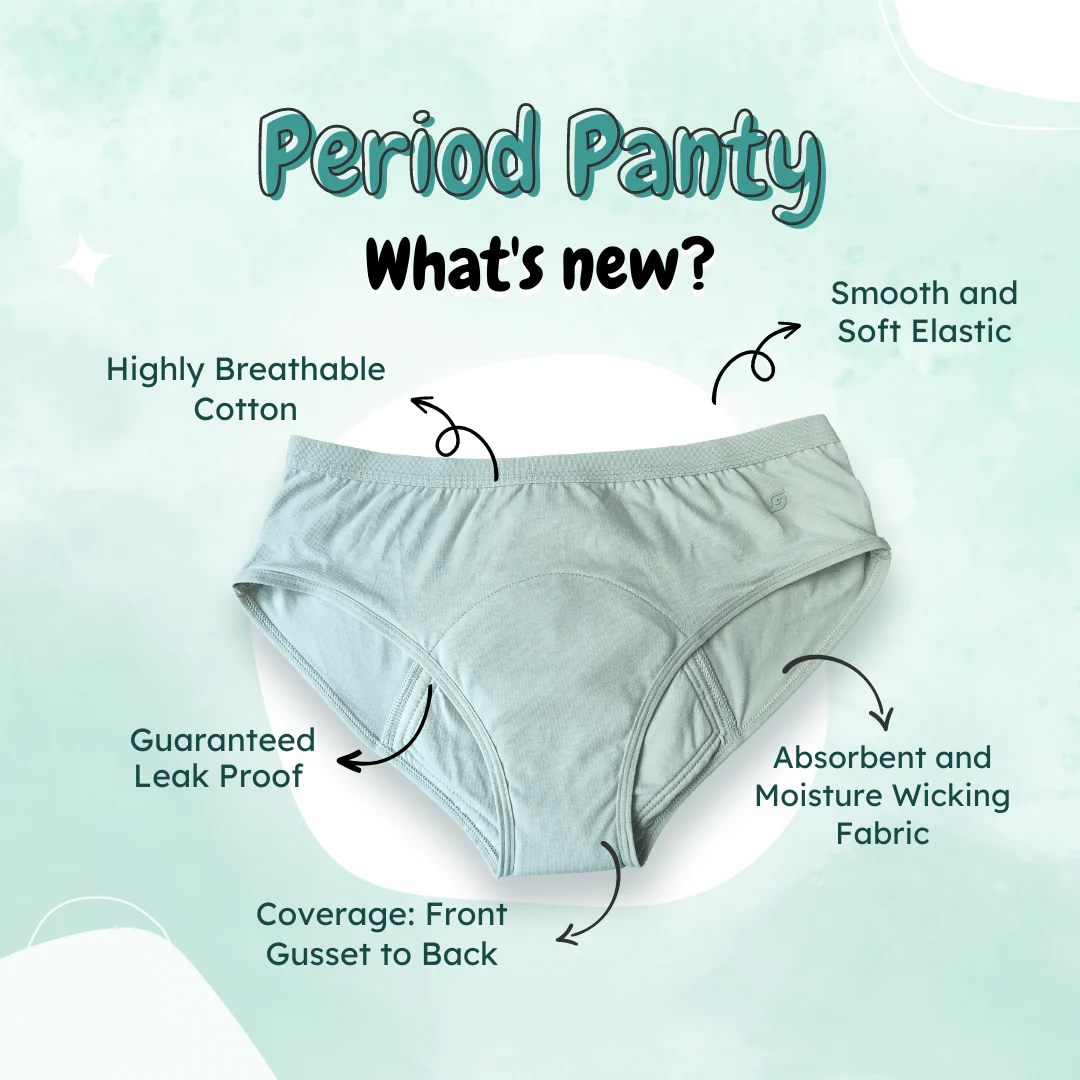 Fig Green Cotton Period Panty (Hipster) (1 pc) - Image 10