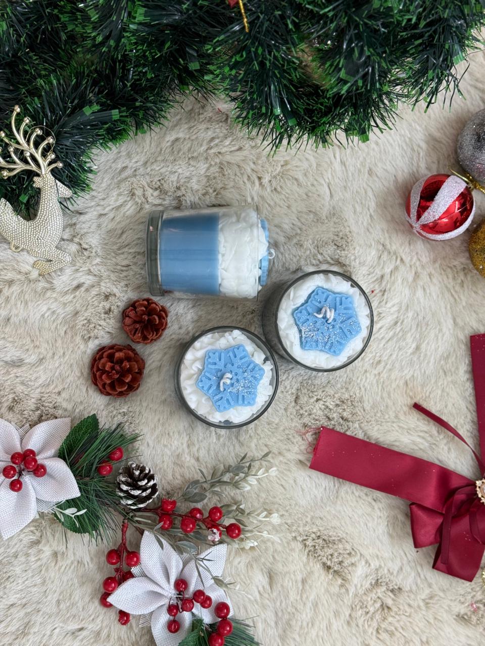 First Snow-Fall Candle | Fresh Winter Scented Soy Wax Candle
