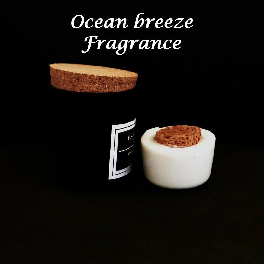Flameless Terracotta & Wax-Aroma Diffuser with Cork & Black Jar - Image 3