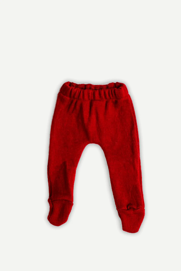 Pure Wool Footie Lower | Herbal Dyed with Devdaru for Comfort & Immuni - Image 4