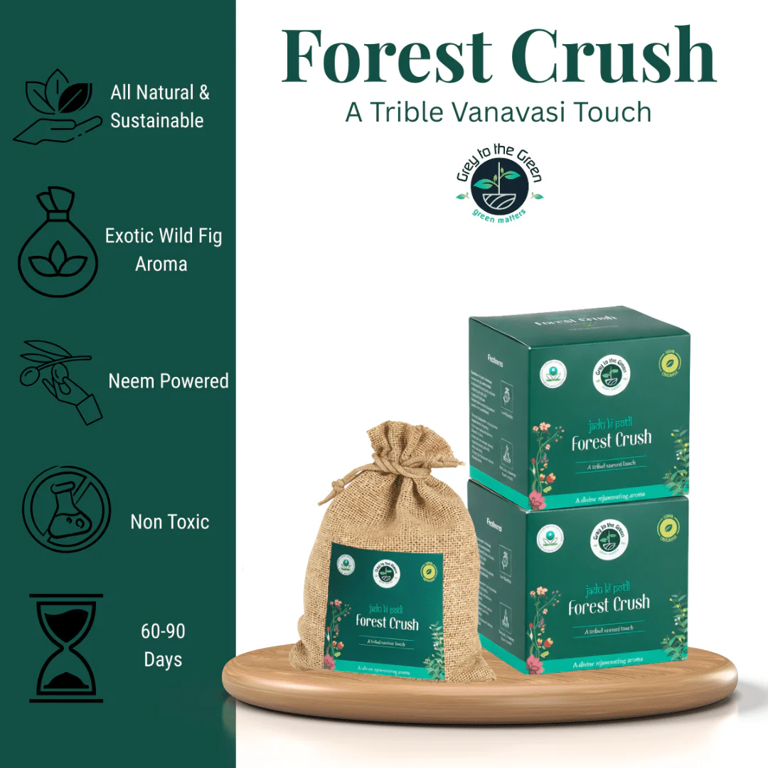 Forest Crush Aroma Pouch (Pack of  2) | Deep Woody Forest Fragrance - Image 2