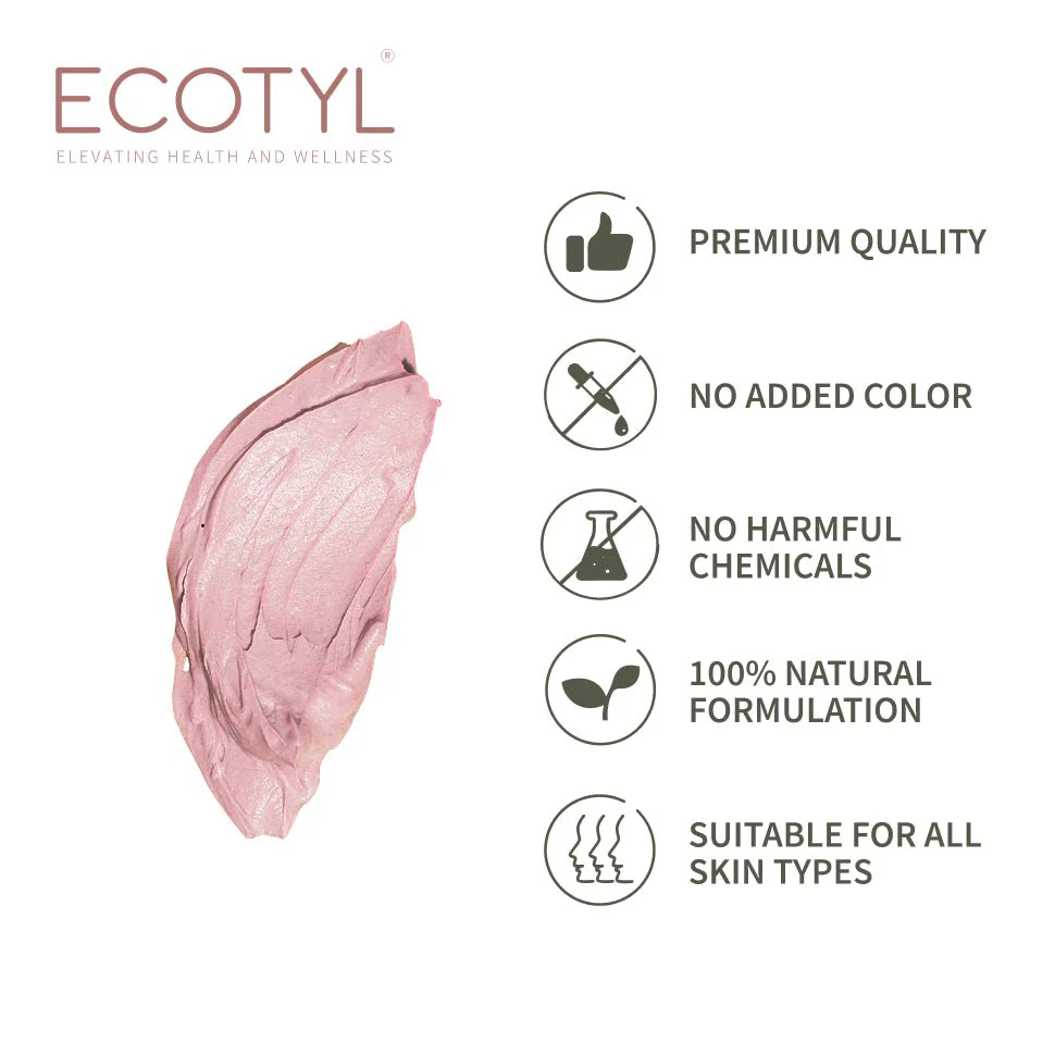French Pink Clay | Gentle Detox Clay | Skin Brightening | 80g - Image 3