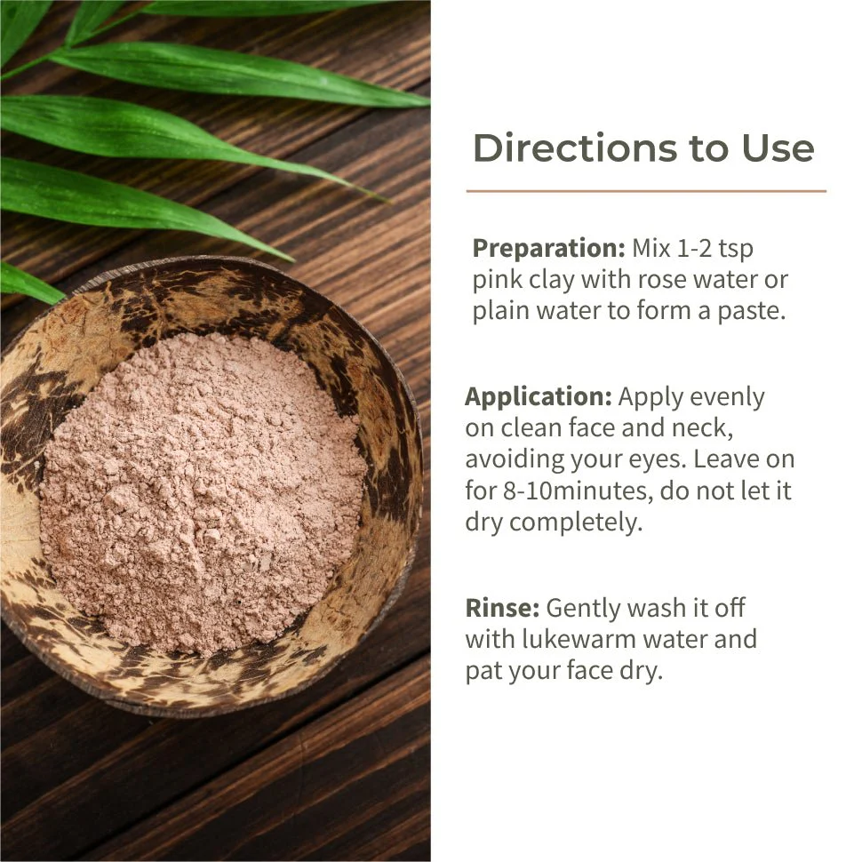 French Pink Clay | Gentle Detox Clay | Skin Brightening | 80g - Image 4