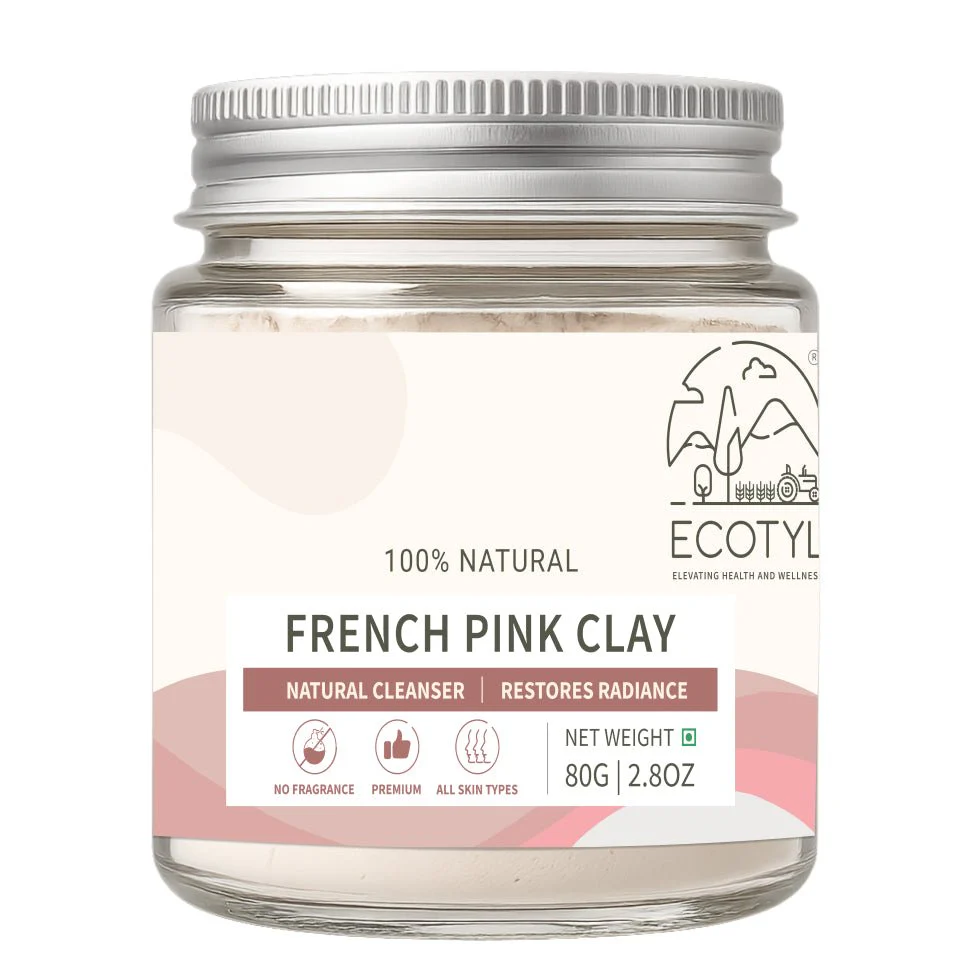 French Pink Clay | Gentle Detox Clay | Skin Brightening | 80g - Image 5