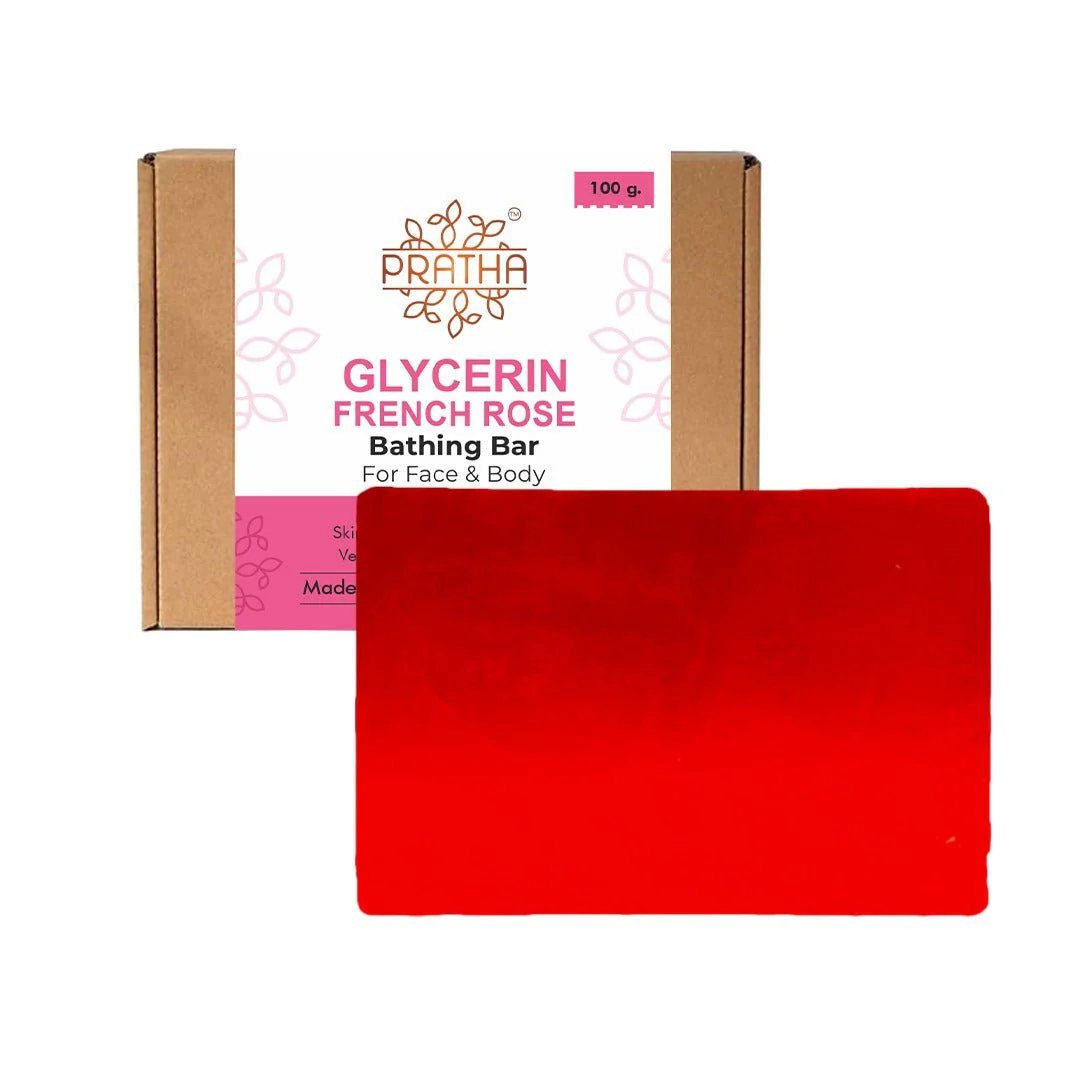 French Rose Glycerin Bathing Bar | Pack of 2