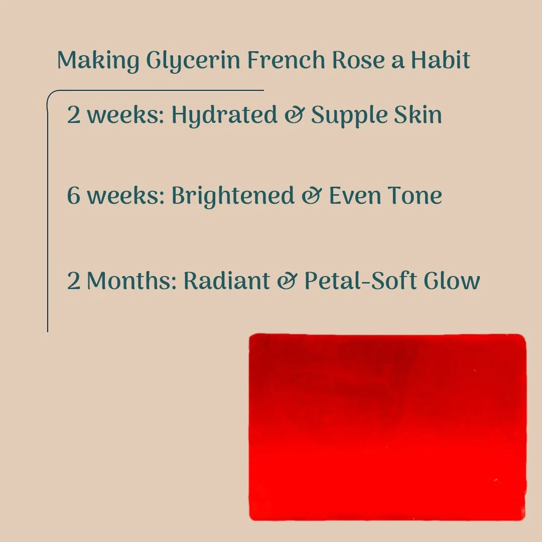 French Rose Glycerin Bathing Bar | Pack of 2 - Image 4
