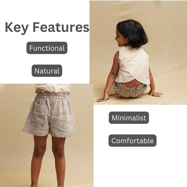 Frilly Fun Crop Top & Shorts Set- Girls - Image 4