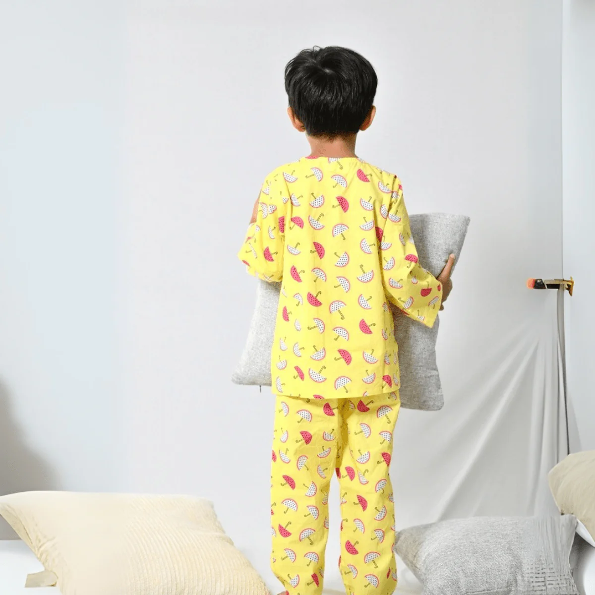 100% Cotton Fruit Splash Kids Kurta & Pants Set - Image 2