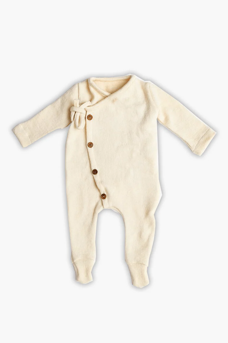 Full Onesie for Babies | Pure Wool Herbal Dyed Full Sleeved Tee - Image 5