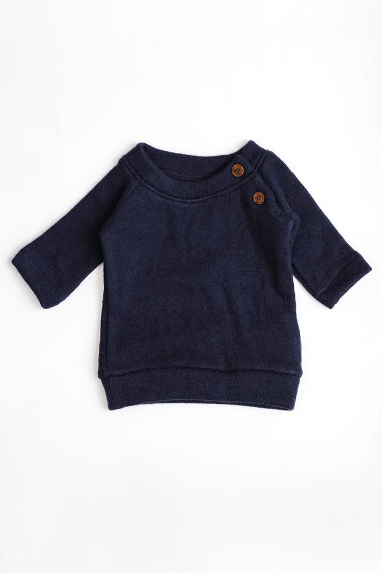 Pure Wool Full Sleeved Baby Tee | Herbal Dyed with Sacred Lotus - Image 5