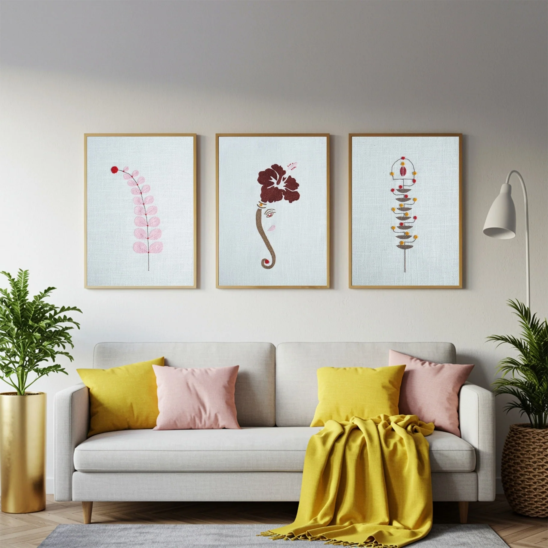 Gajavakra Wall Art – Trunk of Elephant | Unframed 12x8 Inch - Image 3