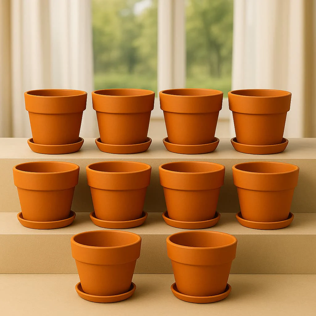 Gamla Planter Small 4 Inch | Terracotta Handmade Pot - Image 12