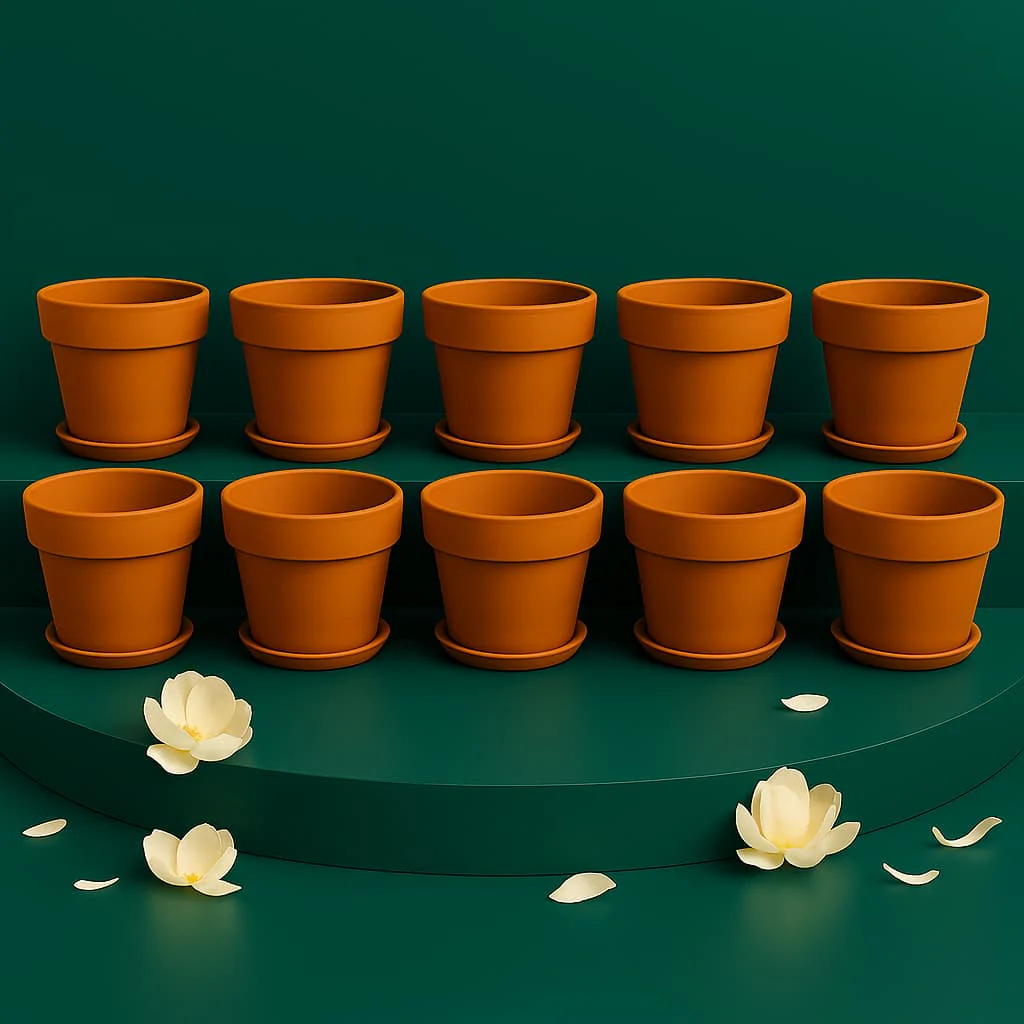 Gamla Planter Small 4 Inch | Terracotta Handmade Pot - Image 14