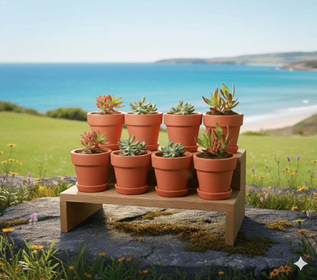 Gamla Planter Small 4 Inch | Terracotta Handmade Pot - Image 27