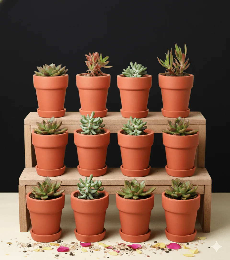 Gamla Planter Small 4 Inch | Terracotta Handmade Pot - Image 3