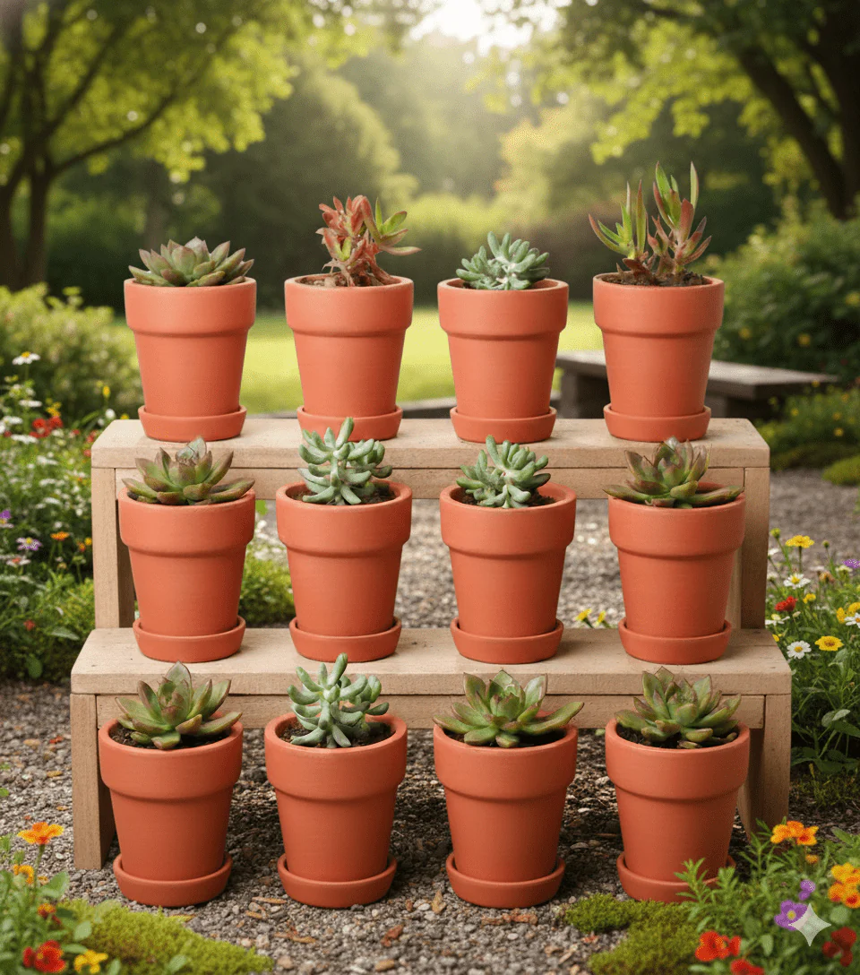Gamla Planter Small 4 Inch | Terracotta Handmade Pot - Image 4