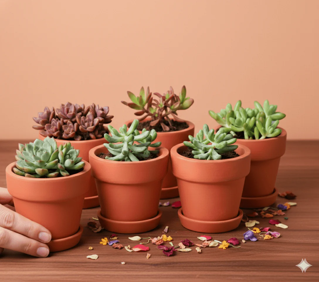Gamla Planter Small 4 Inch | Terracotta Handmade Pot - Image 9