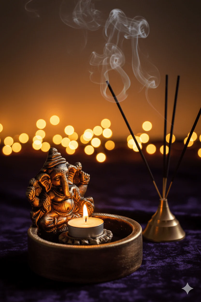 Ganesh Bowl Diya – Traditional Ethnic Decor - Image 2