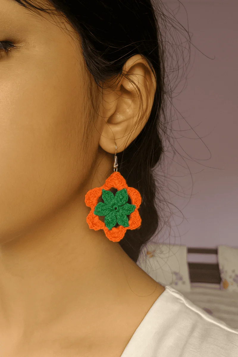 Garden Crochet Earring