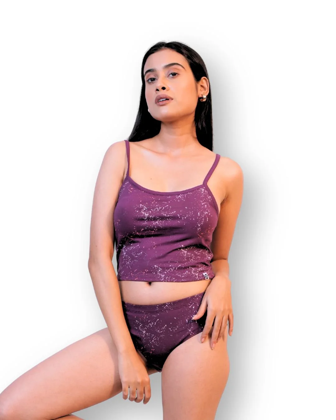 Garnet Cotton Lingerie Set - Image 2