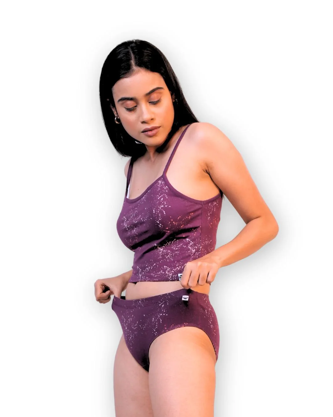 Garnet Cotton Lingerie Set - Image 3