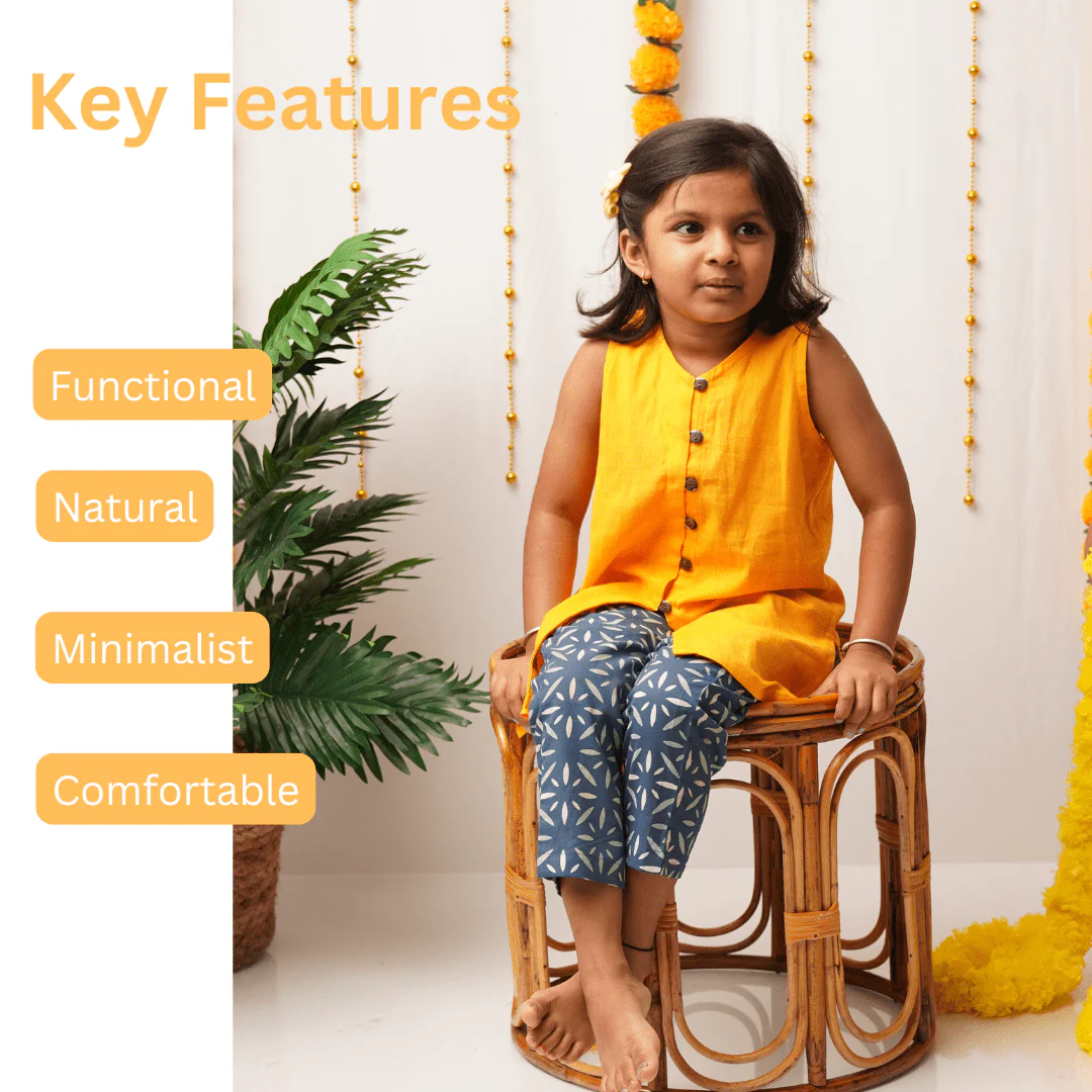 Gendaphool Kurta Pant Set for girls - Image 2