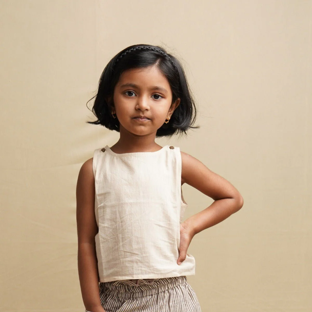 Frilly Fun Top - Pure Khadi Top for Girls