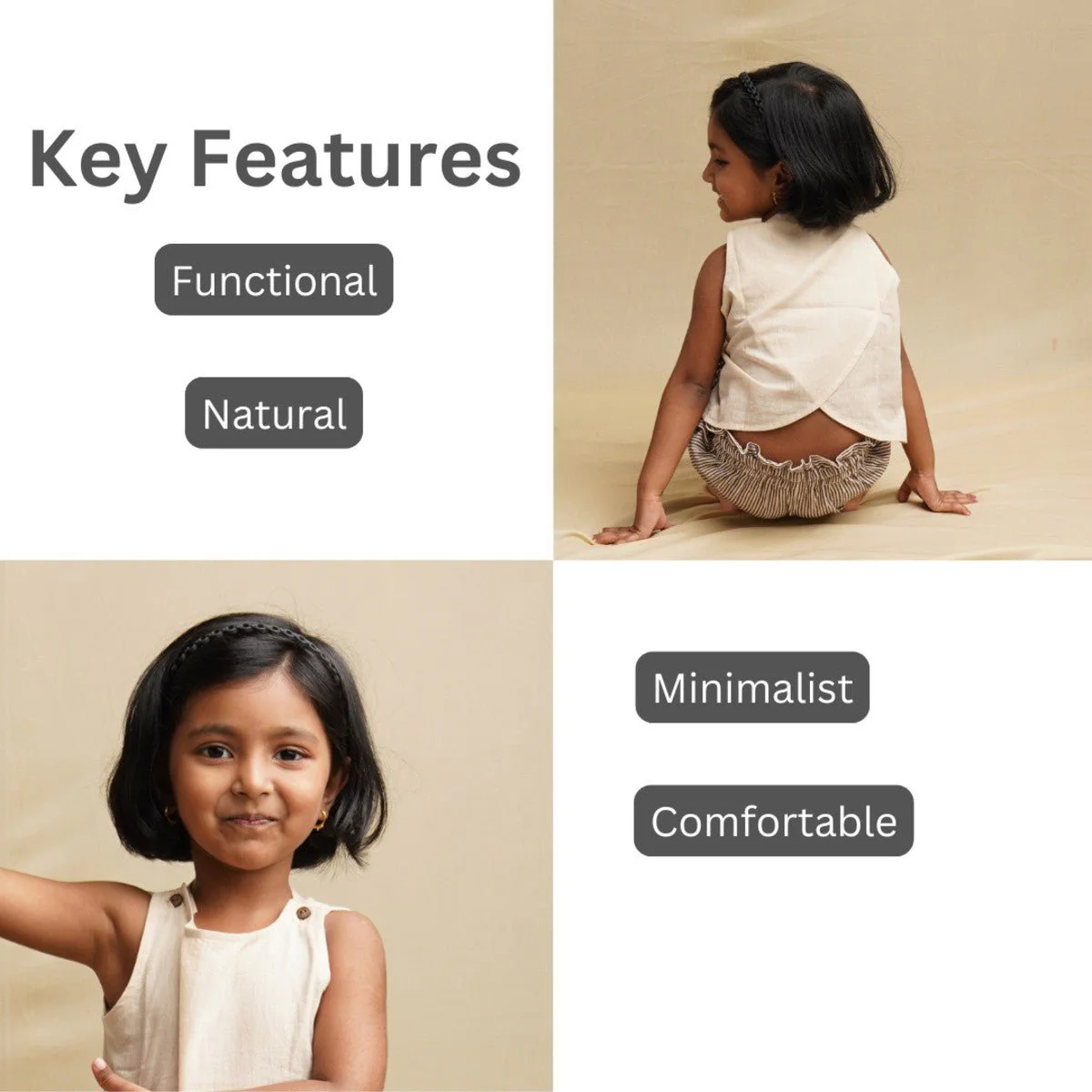 Frilly Fun Top - Pure Khadi Top for Girls - Image 2