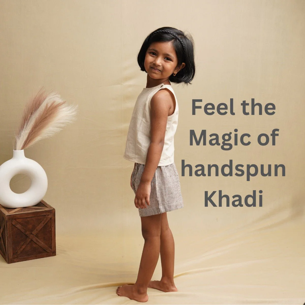 Frilly Fun Top - Pure Khadi Top for Girls - Image 4