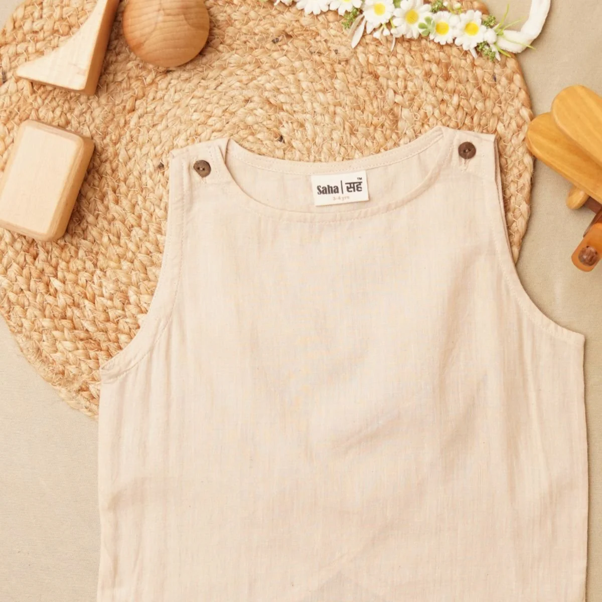 Frilly Fun Top - Pure Khadi Top for Girls - Image 6