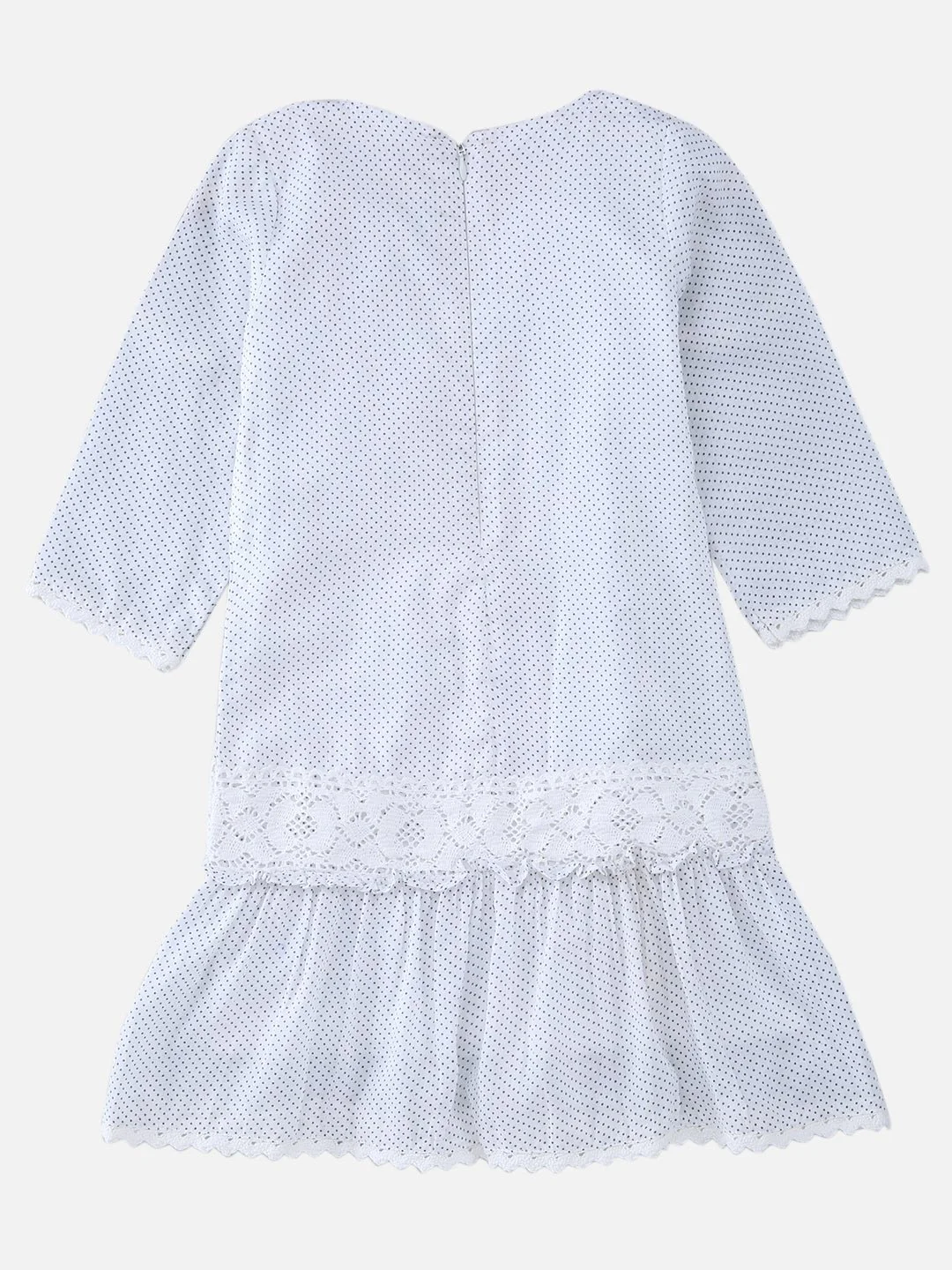 Girls Cotton Daisy Dress White – Comfortable Floral Summer Dress - Image 2