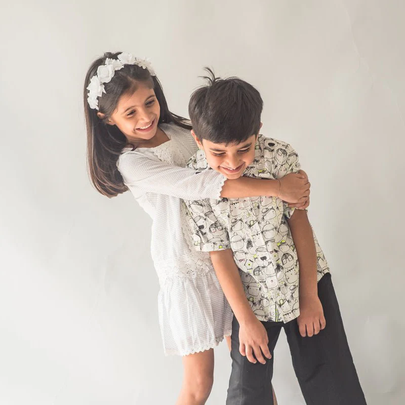Girls Cotton Daisy Dress White – Comfortable Floral Summer Dress - Image 6