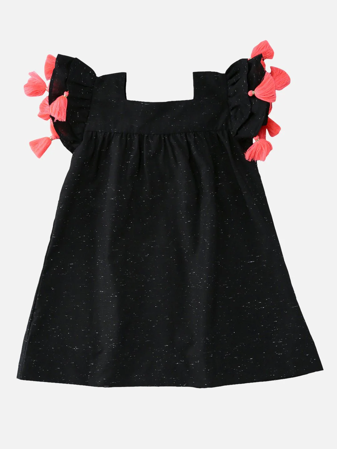 Girls Cotton Jade Dress Black – Comfortable Stylish Casual Dress
