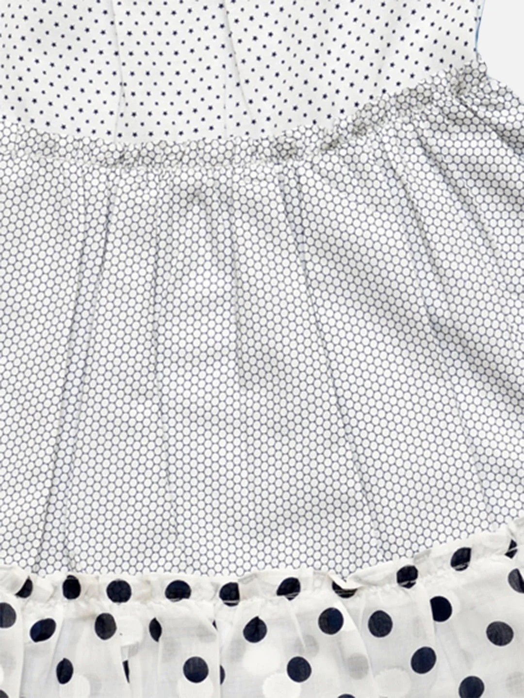 Girls Cotton Dodger Dress White & blac – Stylish Summer Outfit for Kid - Image 3