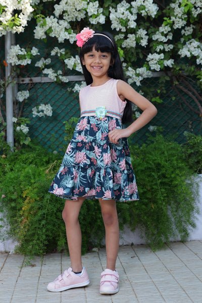 Girls Cotton Pickle Dress Peach – Comfortable Summer Dress for Kids - Image 5
