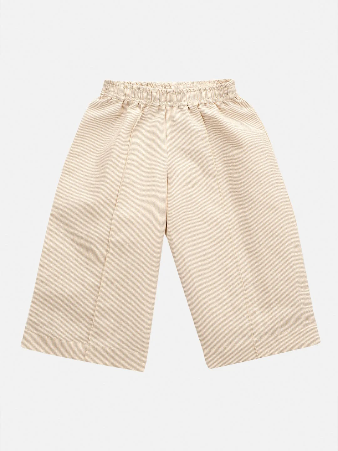 Girls Linen Modish Beige Pants & Top Set - Image 5