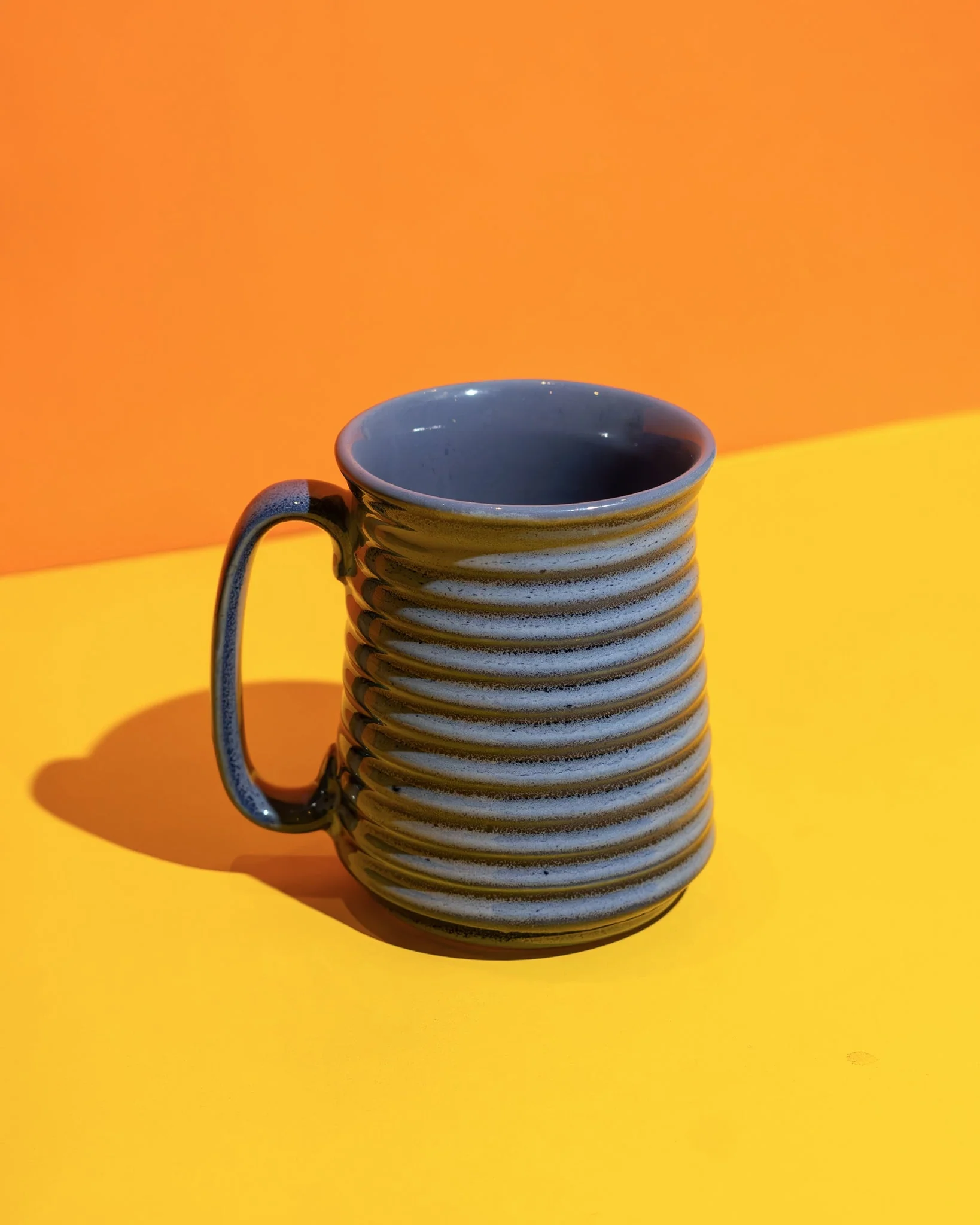 Glacier Ceramic Mug | Handmade Blue-White Coffee & Tea Mug - Image 2