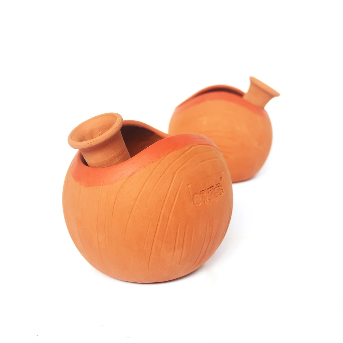 GLO (L) Terracotta Planter with Deep Root Watering System- Set of 2 - Image 2
