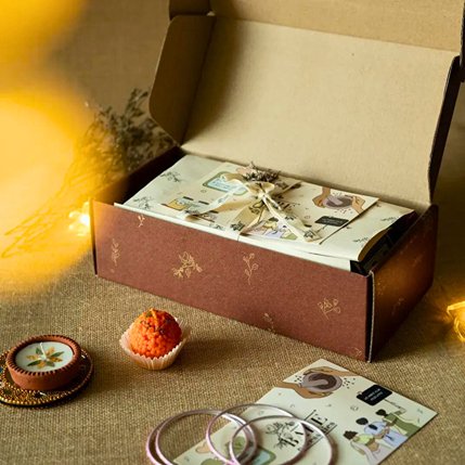Glow & Pamper Diwali Skincare Gift Set for Women & Men | Handcrafted Luxury Diwali Gift Hamper - Image 8