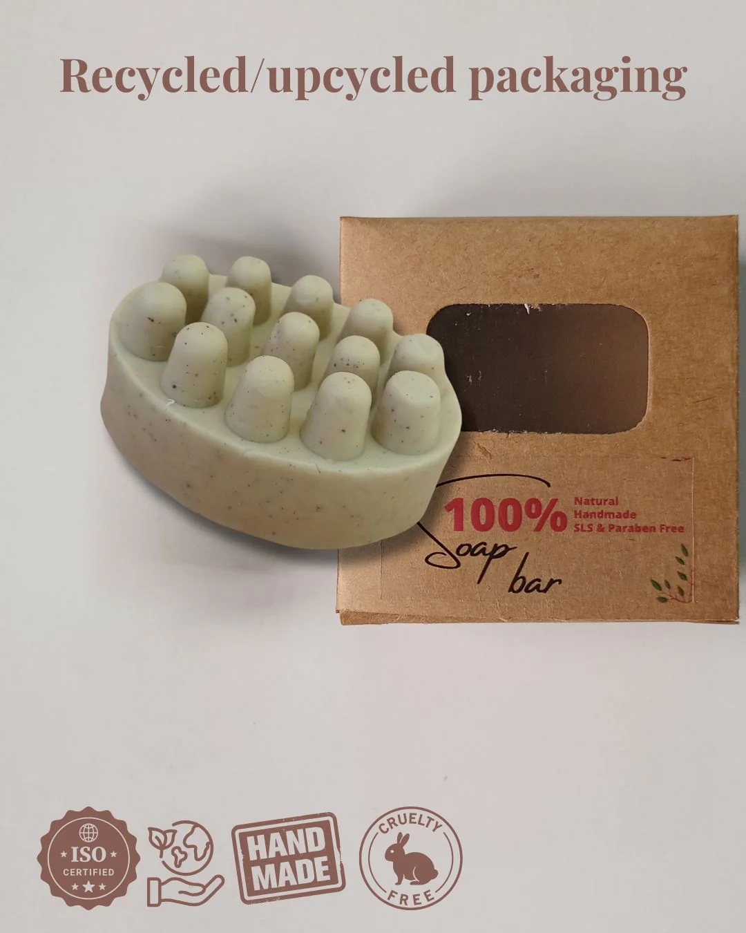 Goat Milk and Shea Butter Coffee Scrub Soap Bar- 100g - Image 4