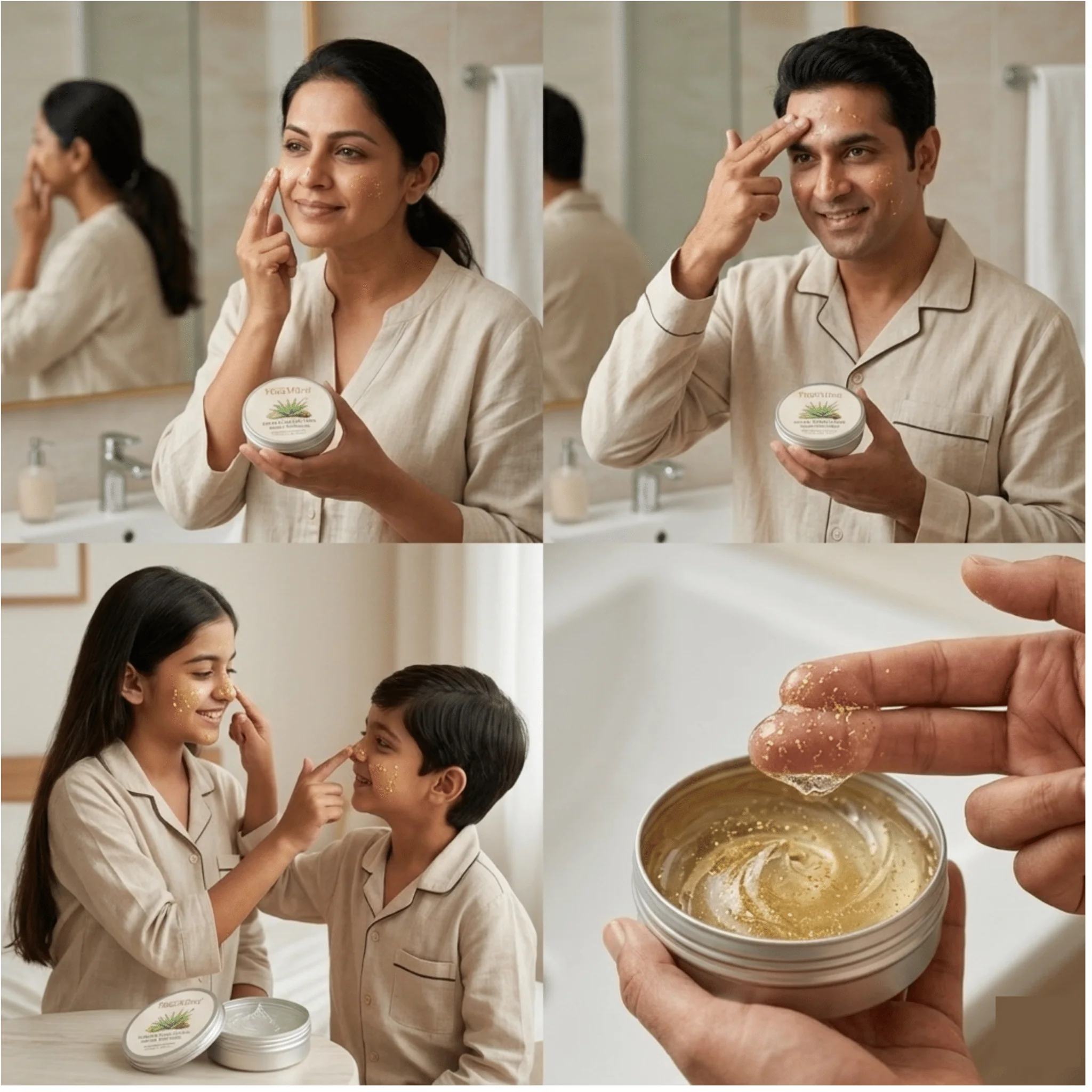 Gold Dust Face Gel | Hydrating & Brightening Face Gel For Glowing Skin - Image 3