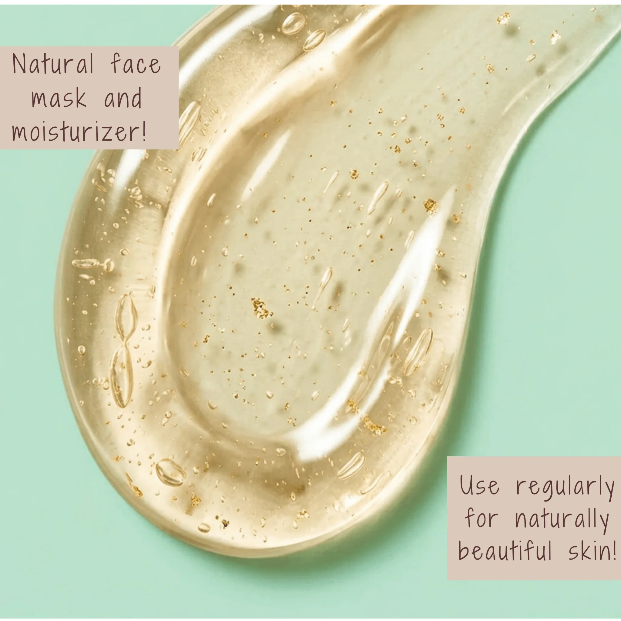 Gold Dust Face Gel | Hydrating & Brightening Face Gel For Glowing Skin - Image 4
