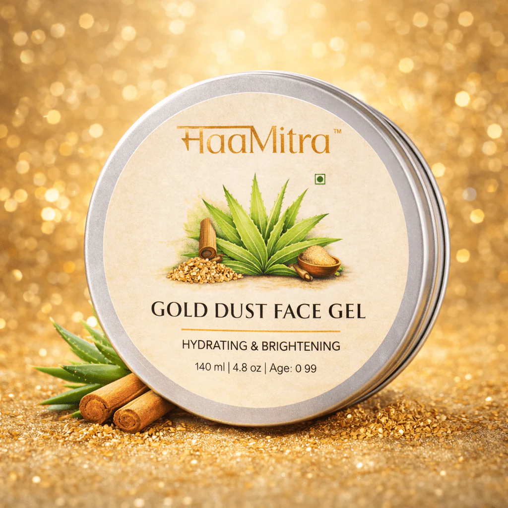 Gold Dust Face Gel | Hydrating & Brightening Face Gel For Glowing Skin - Image 6