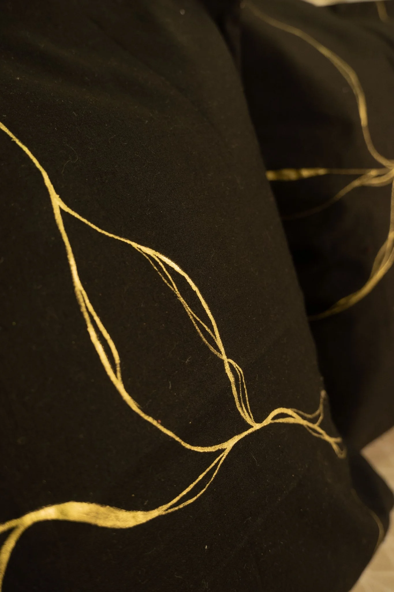 Golden Gilded Pillow Covers (Set of 4) 16 x 16 inches - Image 2