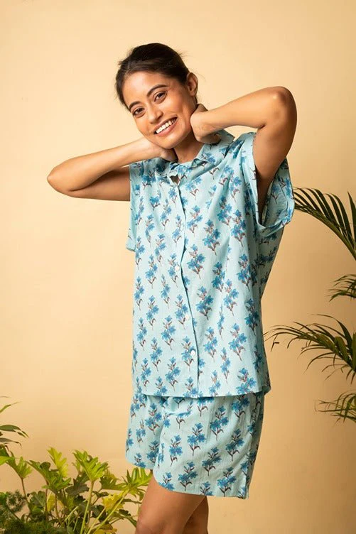 Floral Loungewear Set | Soft Cotton Lounge Wear Shorts & Top - Image 17