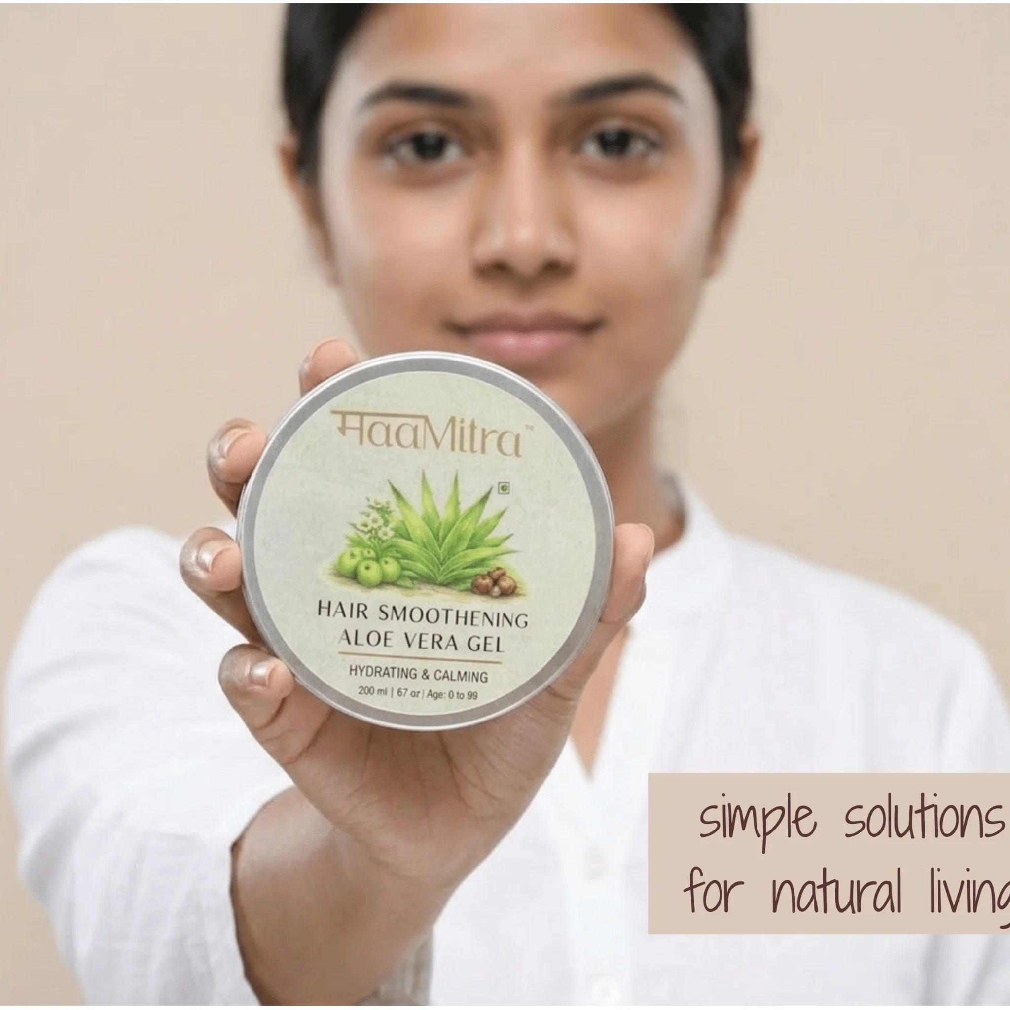 Hair Smoothening Aloe Vera Gel | Hydrating & Calming Natural Hair Gel - Image 2